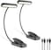 Book Lights for Reading at Night in Bed, Rechargeable Book Light with Memory Function, Eye Care Clip on Reading Light 2700K 4500K 6000K &amp; 10 Brightness Dimmable - 2 Pack