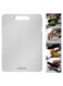 Stainless Steel Cutting Board - Titanium Cutting Board,Double-Sided Food Grade Cutting Board,Chopping Boards Cutting Mat kitchen Necessities for Home Outdoor Camping Meal Prep&iuml;&frac14;&circ;34&Atilde;&mdash;23CM), Easy to Clean (SUS316 Premium Edition)
