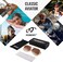 FEISEDY Retro Vintage 70s Pilot Sunglasses Women Men Classic Large Squared Frame B2751