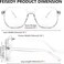 FEISEDY Blue Light Blocking Glasses Fake Nerd Clear Square Computer Lightweight Pilot Glasses Frame Oversized B2866
