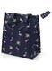 TERRIFI Insulated Lunch Bag, Lunch Tote Bag, Portable Foldable Lunch Box Bag, Reusable Lunch Bag for Work, School, Picnic (Navy Blue Flamingo)