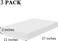 CRAFT MAGIC 3-Pack 17&times;11&times;2 Inch Foam Blocks &ndash; Thick EPS Polystyrene Rectangles for Sculpting, Modelling, School Crafts and DIY Art Projects