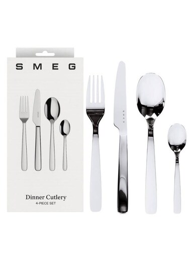 - Stainless Steel Dinner Cutlery 4 Piece Set - Silver