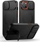 Suritch Magnetic Case Compatible with iPhone 13/14, ShockProof Protective Cover with Slide Camera Cover and Adjustable Kickstand(Black)