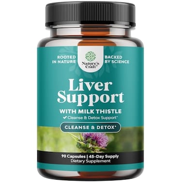 Natures Craft Liver Supplements With Milk Thistle - Artichoke For Men And Women (90 Count)