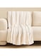Box Wave Jacquard Flannel Throw - 130x160 cm