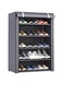 HALAMODO 5/9 Layer Shoe Rack, Easy To Assemble Shoe Rack Cabinet with Cover Dustproof Layers, Waterproof, Dustproof and Lightweight, Large Capacity Shoe Storage Cabinet (Grey)