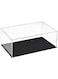 sourcing map Acrylic Clear Display Case Box Dustproof Protection Showcase Cube Collectibles Show Box 30x15x10cm