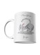 Cat Printed Mug White/Grey
