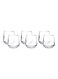 6-Piece Vermeil Glass Set Clear 60x47mm