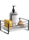 NALACAL Sponge Holder for Kitchen Sink, Kitchen Bathroom Sink Organizer with Removable Drain Tray, Stainless Steel Sink Tray Drainer Rack for Soap &amp; Brush Organizer Storage
