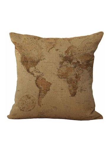 Modern Home Painted Pillow Case Combination Brown