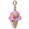 Charm It Shaking Ice Cream Cone Charm In Gold