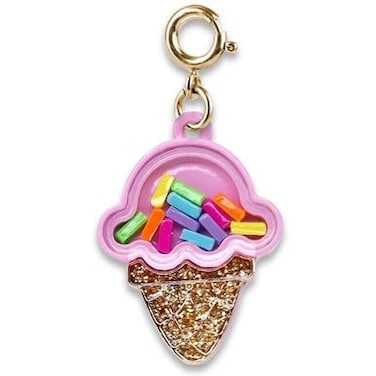 Charm It Shaking Ice Cream Cone Charm In Gold