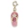 Charm It Glittering Gold Flip Flop Charm