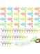 SYOSI 24 Pcs Flying Toys Disc Shooters and 48 Pcs Flying Disks, Saucer Disc Launcher Toys Flying Saucer for Boys Girls Birthday Party Favors Fun Outdoor Activity, Random Color