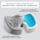 Nova Pro Gel Seat Cushion for office chair Memory foam  Car Seat cushion pillow  Back, Sciatica, Coccyx Tailbone Pain Relief   Non-Slip Orthopedic Chair Pillow   Office Chairs and Wheelchair