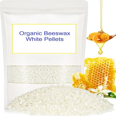 100% Pure Natural Beeswax Granules For Candle Making, High Quality, DIY Home. (2 KG)