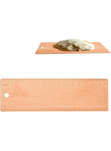 nalaina Plate, Wooden Flipping Dough Plate, Baguette Plate, Baking Accessories, for Dough Simple Peel Baking Tool Kitchen Supply Baking Supply Baking Supplies 38x12CM