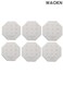 6-piece Set of Stainless Steel Art Coasters, Metal Letter Drink Coasters, Suitable for Home Offices, Cafes, Coasters and Table Mats, Reusable Desktop Decorations (Silver)