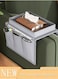Sofa Armrest Organizer With A Top Tray Chair Arm TV Remote Holder for Recliner Couch Armchair Caddy Bedside Storage Pockets Bag for Cellphone Tablet Book Magazines Holder Pouch