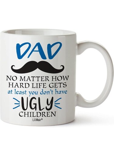 Your Wall Funny Father Quote on Mug   325ml White Perfect for Gifting on Fathers Day By Spoil Your Wall