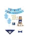 Sweet seven Dog Birthday Party Supplies - Bandana, Hat, Bowtie, Balloons, Banner for Puppy Birthday Celebration