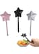 Rayyan Salt and Pepper Shaker, Magic Wands Salt And Pepper Wand Shakers, Star Wand Salt And Pepper Shakers, Suitable For Food Lover Fun And Functional Holder (Black, White, Pink, Pack of 3)