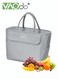 Large-capacity Lunch Box Bag Thickened Material Bento Bag Heat Preservation And Cold Preservation Portable Portable Picnic Bag （Grey）