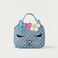 Lunch Bag - Bella Denim - 1 Cmprt - Checker (Pvc) Light Blue \ 7.5X10X3.25