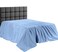 Zen 100% Egyptian Cotton Flat Bed Sheet - Blue, Queen Size, 300 Thread Count