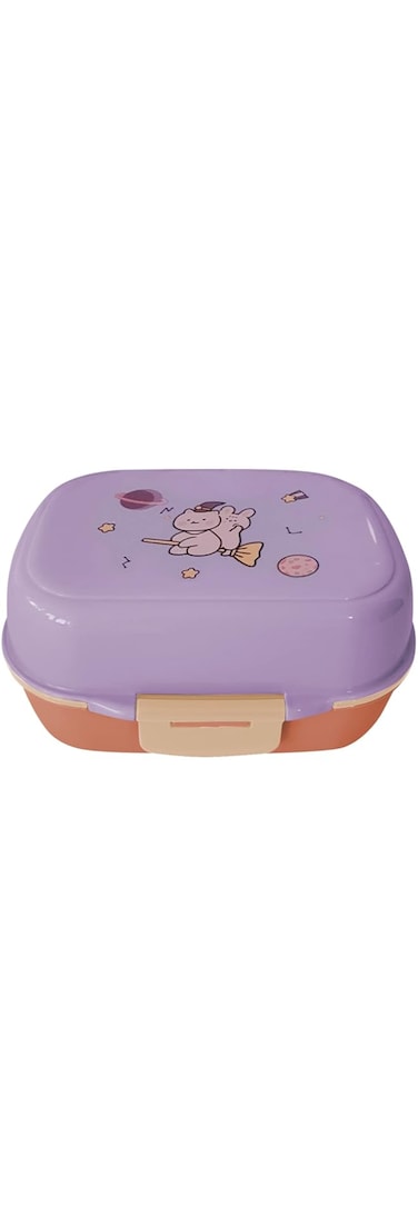 Star Babies Lunch Box with 2 Divider, Lavender