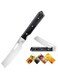 Astylway Kitchen Knife Folding Chef Knife 4 inch Sharp 8Cr14Mov Stainless Steel Blade Black Wood Handle Pocket Japanese Style Universal knife for Outdoor Camping Cooking BBQ