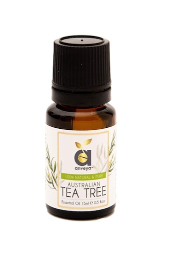 Anveya Australian Tea Tree Essential Oil, 100% Natural, Pure &amp; Undiluted, 15ml, Best For Acne, Face, Skin &amp; Hair