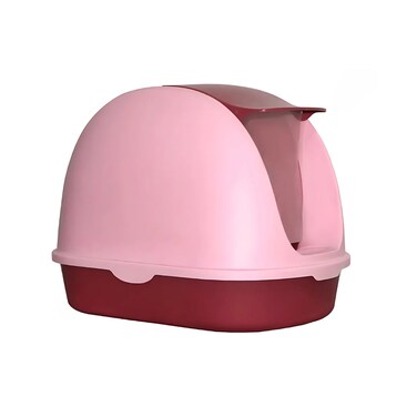 Pado Portable Cat Litter Box 56*39*42Cm-Pink