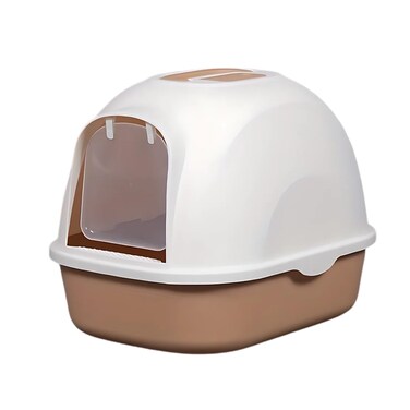 Pado Hoodie Cat Litter Box   53*41*41Cm-Brown