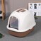 Pado Hoodie Cat Litter Box 53*41*41Cm-Coffee