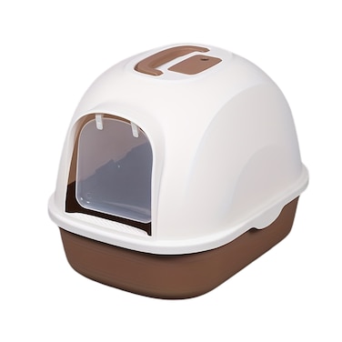 Pado Hoodie Cat Litter Box 53*41*41Cm-Coffee
