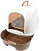 Pado Oval Cat Litter Box  53*41*41Cm-Brown