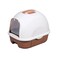 Pado Oval Cat Litter Box  53*41*41Cm-Brown