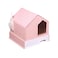 Pado House Cat Litter Box 46*46*44Cm - Pink