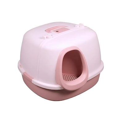 Pado Corridor Cat Litter Box  57.5*56.4*40Cm-Pink