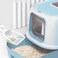 Pado Jumbo Cat Litter Box 40*39*52Cm-Blue
