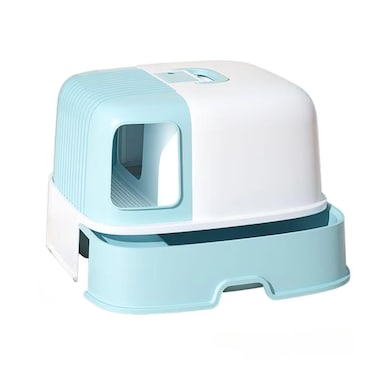 Pado Claws Cat Litter Box 57.6*52.8*38Cm-Blue
