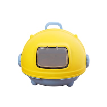 Pado Starship Cat Litter Box 55.4*49*41.7Cm-Yellow
