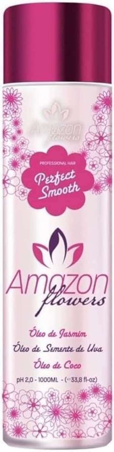 Perfect Smooth Amazon Flowers Hair Protein Treatment, 1000ml, Natural Oils Blend for Straight Hair