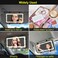 Car Makeup Mirror with LED Lights for Car Truck SUV Cosmetic Rear View Travel with USB Port 
