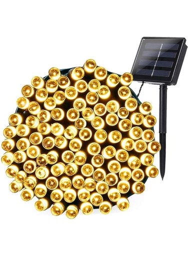 Solar String Lights,12M100LED Waterproof Solar Led String Lights for Outdoor, Patio, Canopy, Landscape, Fairy Garden, Wedding, Holiday Party