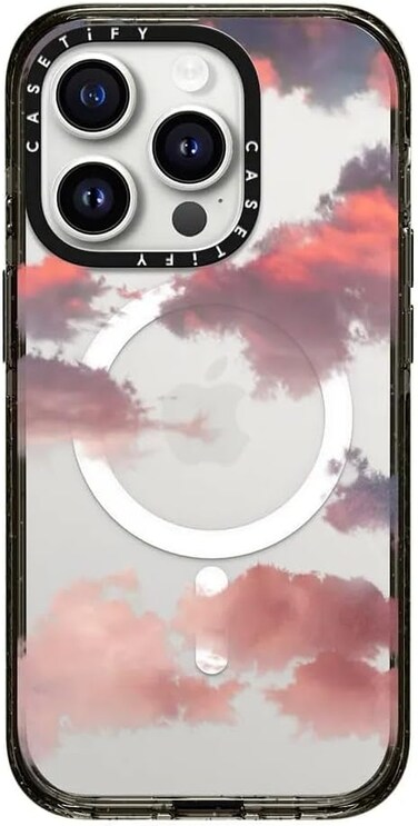 Castify MagSafe Impact Case, Compatible With iPhone 15 Pro, 8.2Ft. Drop Protection, Shock Absorbing, Slim &amp; Lightweight, Eco-Friendly, Wireless &amp; MagSafe Charging Compatible, Clouds Print