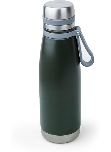 Elsa 653Ml Stainless Steel Vacuum Bottle - Double Wall Insulation For Hot And Cold Beverages - Comfortable To Hold - Easy To Carry - Indoor And Outdoor Use - Green